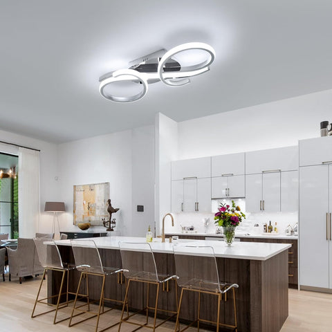 Moderne LED Plafondlamp Dubbele Ring