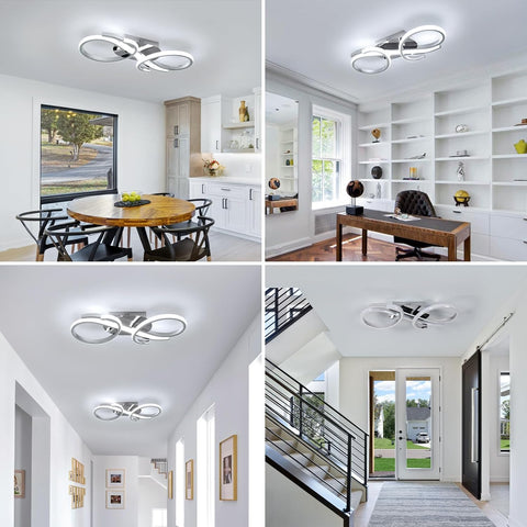 Moderne LED Plafondlamp Dubbele Ring