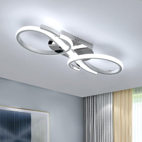 Moderne LED Plafondlamp Dubbele Ring