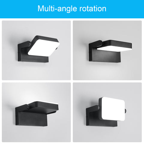 LED-wandlamp voor buiten IP65 - 20W, 2250LM, 6500K, 360° rotatie, resistent aluminium