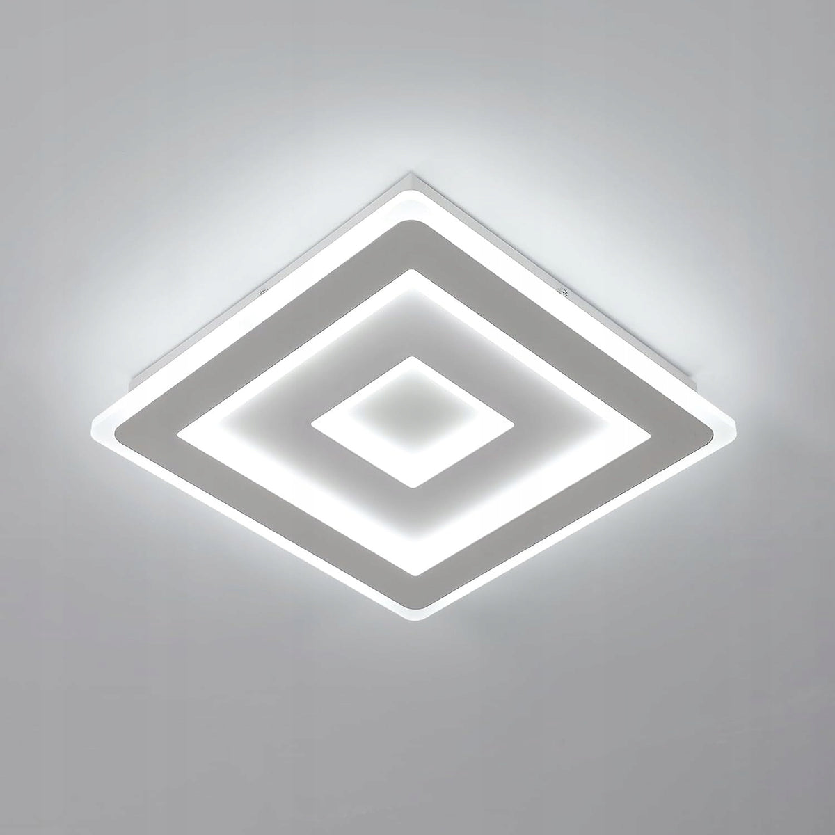 Lámpara de Techo LED Ultrafina, Blanca, Luz Blanca Fría 42W 6500K, Acrílico, 30*5 CM