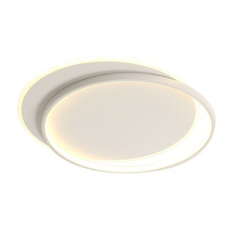 Nowoczesna aluminiowa lampa sufitowa LED w kształcie półksiężyca – biała, 40*30*5,5 cm, chłodne białe światło – do salonu, sypialni, przedpokoju, jadalni