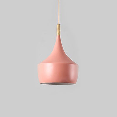 Modern Restaurant Combinatie Plafond Hanglamp Macaron Enkele Kop E27 Hanglamp Creatief Café Plafond Hanglamp Decoratie Verlichting Kroonluchter Roze Zonder Lamp