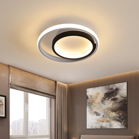 Led-plafondlamp 28W 3300lm, moderne ronde plafondlamp, plafondlamp, voor keuken, woonkamer, slaapkamer, eetkamer 3000K warm wit licht