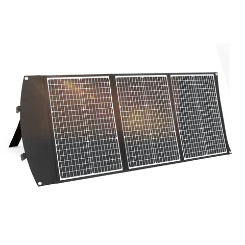 100W monokristallijne draagbare opvouwbare zonnepaneelkit met 3 USB-poorten voor buiten