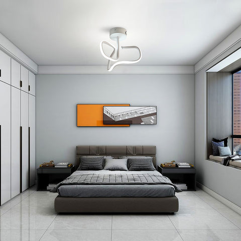 16W led-plafondlamp, moderne creatieve metalen acryl design plafondlamp aluminium, 6000K witte plafondlamp, moderne led-plafondlamp voor woonkamer, slaapkamer, keuken