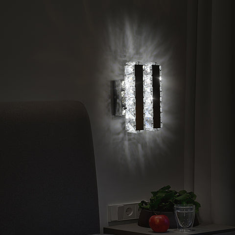16W K9 glazen LED-wandlamp modern voor woonkamer badkamer slaapkamer koud licht 5500K