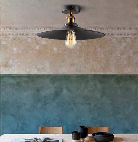 E27 zwart metalen retro hanglamp, E27 hanglamp plafondverlichting vintage plafondlamp hanglamp E27 plafondlamp lamp (zonder lamp)