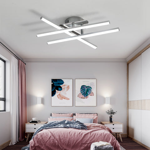 LED-plafondlamp, 18W minimalistische LED-plafondlamp, koel wit licht, 6500K, geïntegreerde LED's, plafondlamp voor slaapkamer, woonkamer, eetkamer, IP20