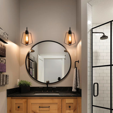 Vintage wandlamp voor binnen, E27 industriële wandlamp ganglicht voor bar, geschikt voor slaapkamers, restaurants, cafés, gangen