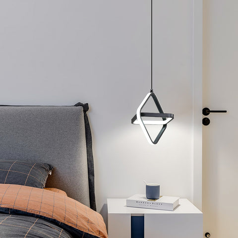 Moderne LED eenpersoonsbed hanglamp 32W dimbaar voor slaapkamer en woonkamer