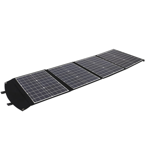 120W zonnepaneel - monokristallijn vermogen, 3 interfaces, DC 19V/6,31A uitgang, USB QC3.0 24W en Type-C PD45W