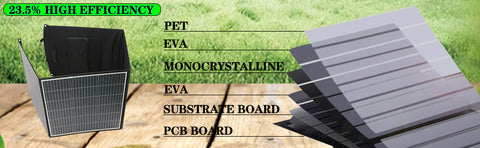 200W zonnepaneel - monokristallijn vermogen, DC 20V/10A of 39V/5,12A uitgang, 3-laags