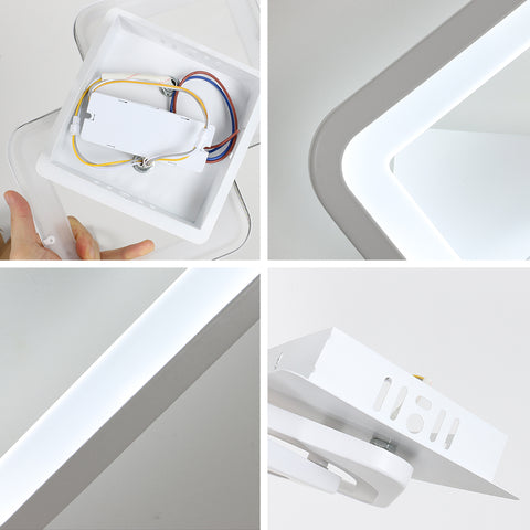 Binnenwandlamp 21W LED-wandlamp, converteerbare vorm, voor binnentrappen Woonkamer Slaapkamer Dimbaar 3000K/4000K/6500K