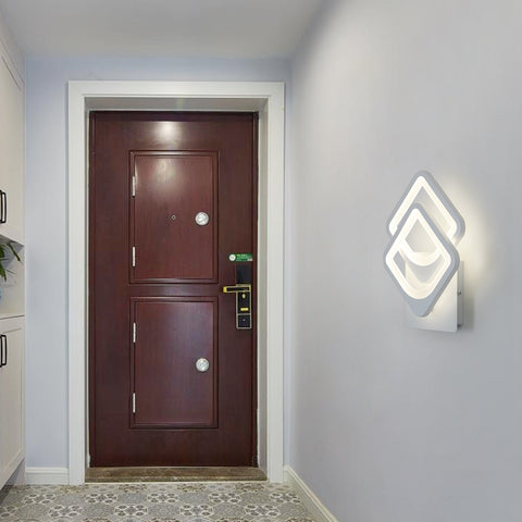 Binnenwandlamp 21W LED-wandlamp, converteerbare vorm, voor binnentrappen Woonkamer Slaapkamer Dimbaar 3000K/4000K/6500K
