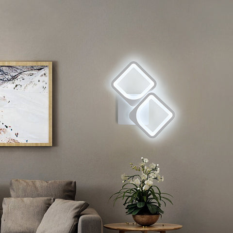 Binnenwandlamp 21W LED-wandlamp, converteerbare vorm, voor binnentrappen Woonkamer Slaapkamer Dimbaar 3000K/4000K/6500K