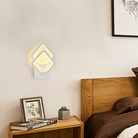 Binnenwandlamp 21W LED-wandlamp, converteerbare vorm, voor binnentrappen Woonkamer Slaapkamer Dimbaar 3000K/4000K/6500K