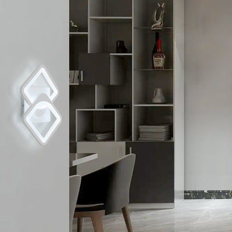 Binnenwandlamp 21W LED-wandlamp, converteerbare vorm, voor binnentrappen Woonkamer Slaapkamer Dimbaar 3000K/4000K/6500K