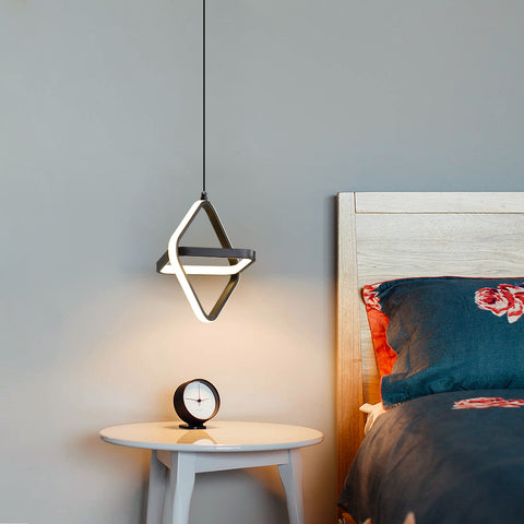 Moderne LED eenpersoonsbed hanglamp 32W dimbaar voor slaapkamer en woonkamer