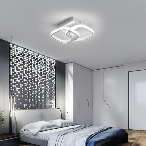Plafonnier LED 22W Design moderne Cercle Carré Lampe de Plafond