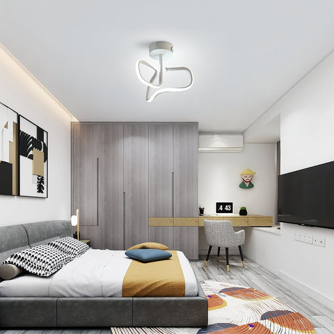 16W led-plafondlamp, moderne creatieve metalen acryl design plafondlamp aluminium, 6000K witte plafondlamp, moderne led-plafondlamp voor woonkamer, slaapkamer, keuken