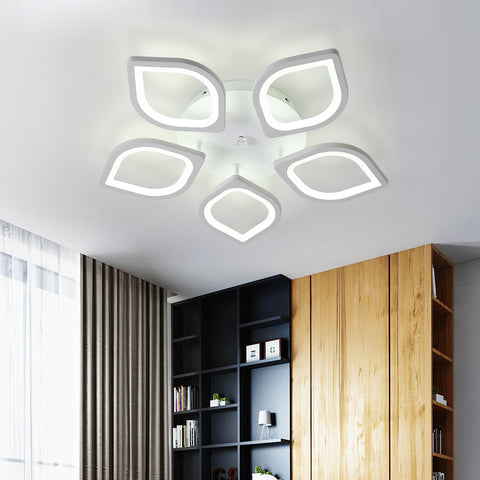LED-plafondlamp, inbouwplafondlamp, moderne LED-plafondlamp voor woonkamer slaapkamer, diameter 60 cm, koel wit / 60 W