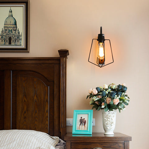 Vintage wandlamp voor binnen, E27 industriële wandlamp ganglicht voor bar, geschikt voor slaapkamers, restaurants, cafés, gangen
