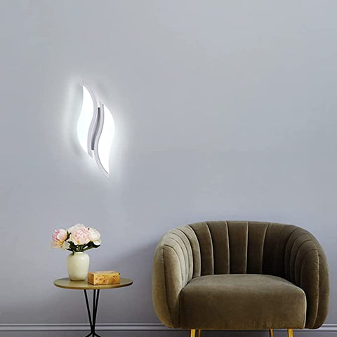 LED-wandlamp voor binnen, moderne wandlamp 20W 2300LM, acrylverlichting wandlamp voor woonkamer slaapkamer trap 6500K koel wit licht witte kleur