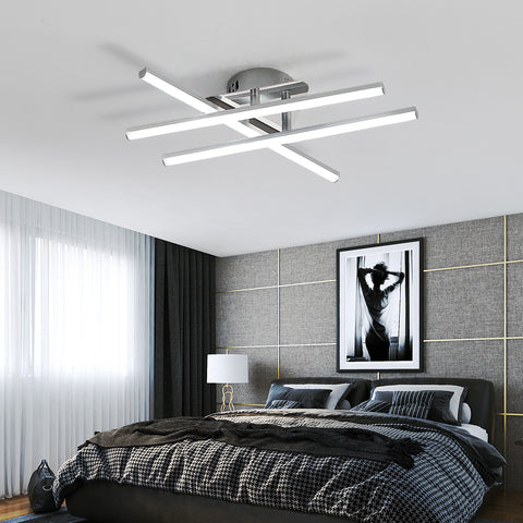 LED-plafondlamp, 18W minimalistische LED-plafondlamp, koel wit licht, 6500K, geïntegreerde LED's, plafondlamp voor slaapkamer, woonkamer, eetkamer, IP20