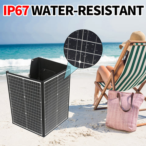 120W draagbare opvouwbare zonnepanelen voor kamperen, wandelen, tas, oplader