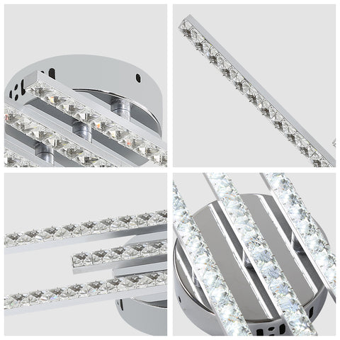 Moderne led-plafondlamp, inbouw led-plafondlamp met 3 lampen, moderne plafondlamp voor slaapkamer, woonkamer, eetkamer, keuken