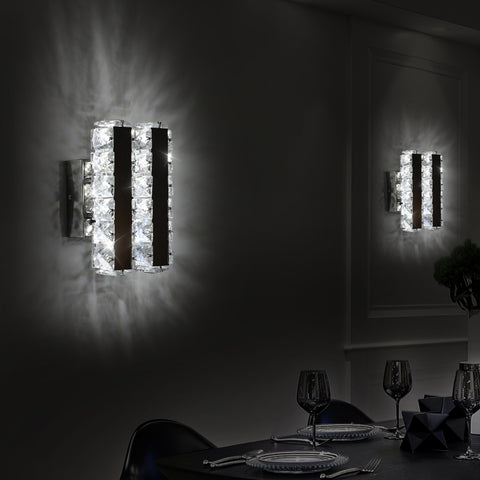 16W K9 glazen LED-wandlamp modern voor woonkamer badkamer slaapkamer koud licht 5500K