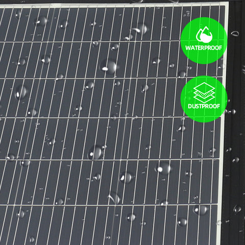 200W zonnepaneel - monokristallijn vermogen, DC 20V/10A of 39V/5,12A uitgang, 3-laags