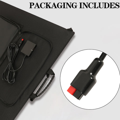 200W zonnepaneel - monokristallijn vermogen, DC 20V/10A of 39V/5,12A uitgang, 3-laags