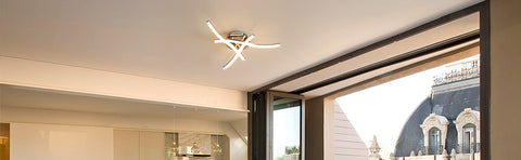 Dimbare LED-plafondlamp, plafondlamp met afstandsbediening, 18W moderne rimpelontwerp kroonluchterlamp voor slaapkamer woonkamer hal