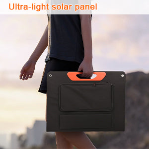 75W opvouwbaar draagbaar zonnepaneel 3 poorten DC/PD 45W/QC3.0/USB Compatibel met de meeste draagbare zonnegeneratoren/krachtcentrales/telefoons/laptops voor reizen/kamperen/camper