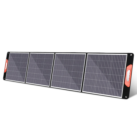 200W monokristallijne draagbare opvouwbare zonnepaneelkit met 1 USB-poorten voor buiten