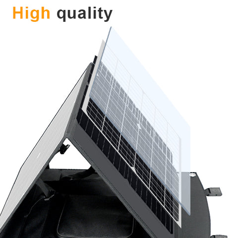 75W opvouwbaar efficiënt MonocBN zonnepaneel, opvouwbare reistas voor buitenoplader met 3 DC / USB / TYPE-C zonnepanelen