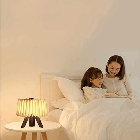 Boek Led-lamp Opvouwbaar Magnetisch Mini Led-papierlamp USB Oplaadbaar 2 kleurmodi 1700mAh Kindernachtlampje voor kinderen, vriendin, cadeau, ouders, woondecoratie