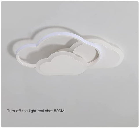 LED-plafondlamp, woondecoratie plafondverlichting, 36W witte acryl kroonluchter, wolkvormige plafondlamp voor slaapkamer, woonkamer, eetkamer, 3000K warm licht