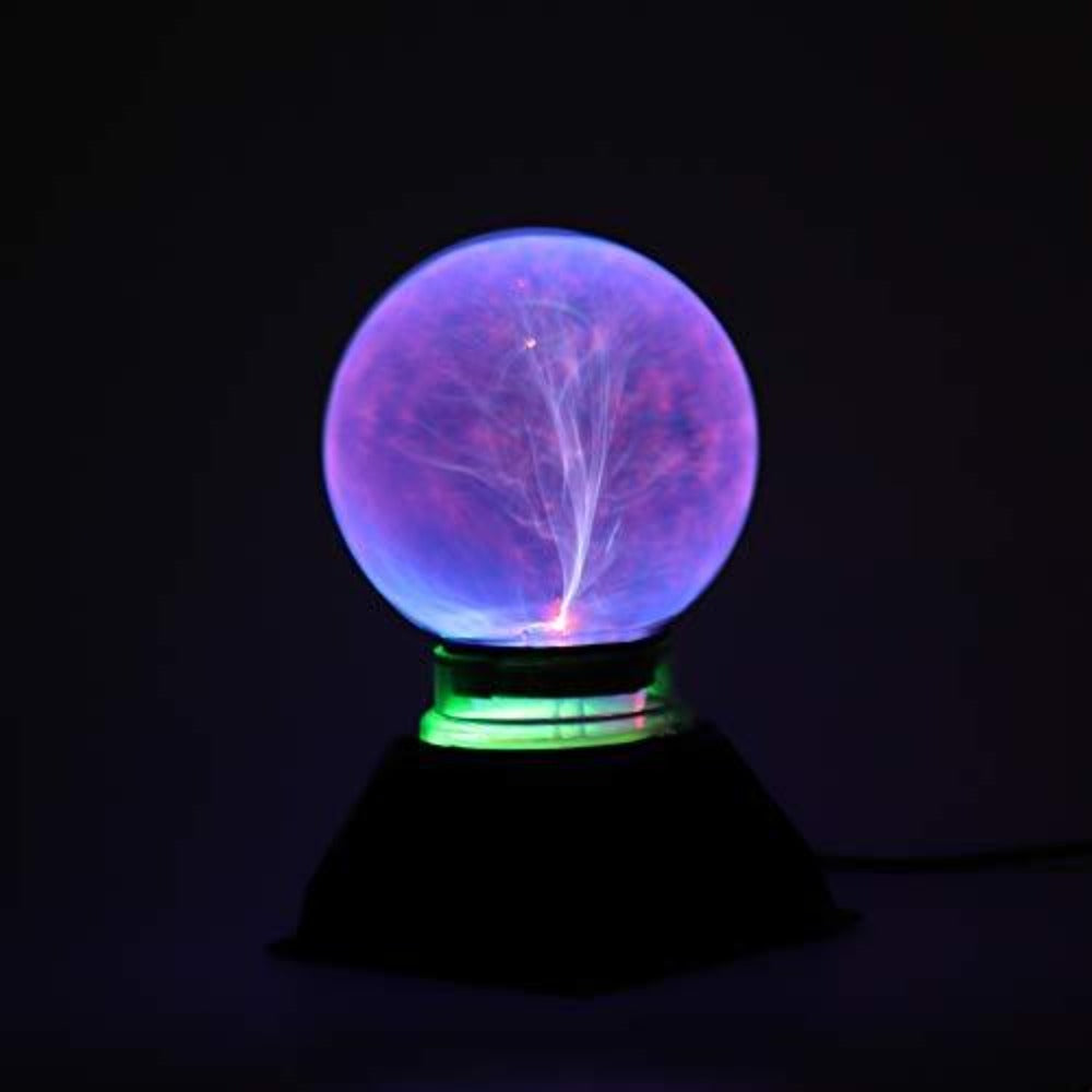 Lampe boule de plasma Lumière plasma magique 5 pouces Lampe globe statique 