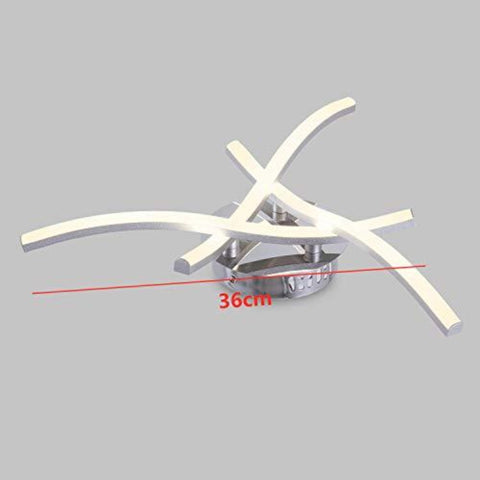 Modern design LED-plafondlamp, golfvormige plafondlamp, 3000k warm wit, geïntegreerde LED's 18W 1.600Lm, moderne kroonluchter voor woonkamer slaapkamer eetkamer
