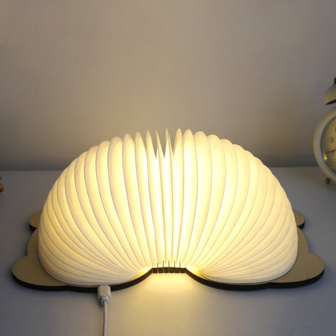 Goeco LED-opvouwbare boeklamp, veelkleurige cartoon Panda-nachtverlichting, USB-oplaadbare opvouwbare klaplamp voor