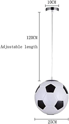 1-delige voetbalplafondlamp, kinderkamerkroonluchter, binnenverlichting, creatieve persoonlijkheidskroonluchter, woonkamer eetkamer slaapkamer warme verlichting zonder lampen
