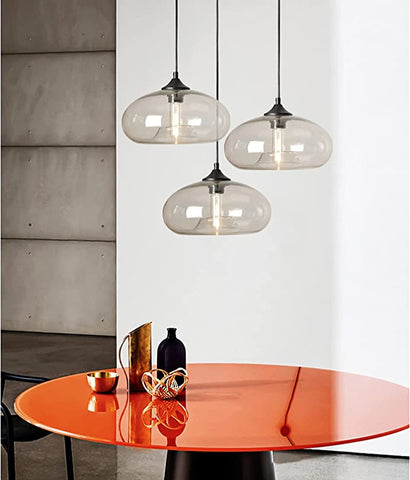 Hanglamp Plafond Vintage Industriële Kroonluchter E27 Kroonluchters Lichtlamp Kleurrijke Plafondverlichting (Transparant) Zonder Lampen