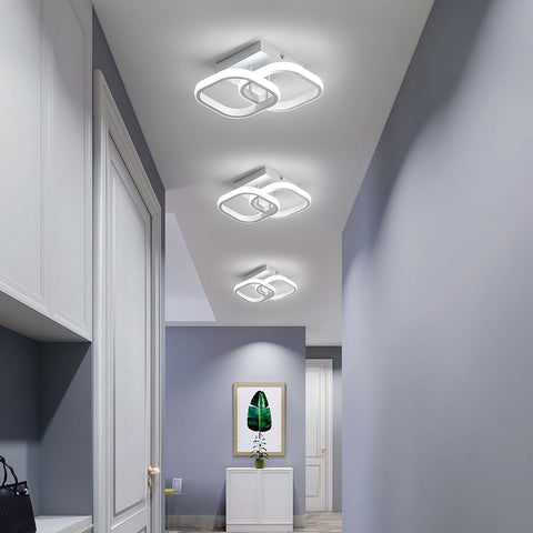 Plafonnier LED 22W Design moderne Cercle Carré Lampe de Plafond