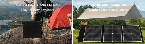 20V 75W Opvouwbaar Snel Opladen Draagbare Zonnepaneel Solar Batterij Oplader Power Bank Voor Telefoon RV Outdoor Horloges DC + USB