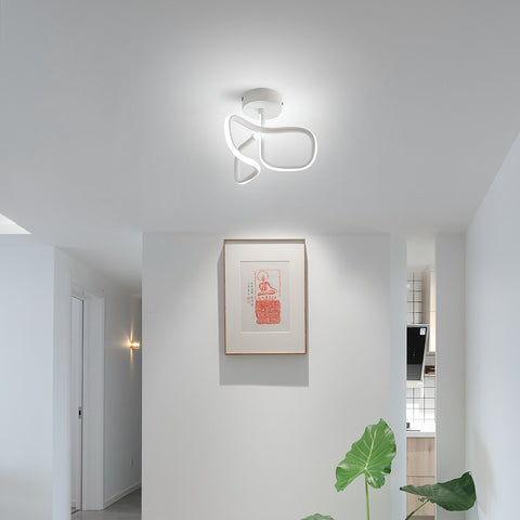 16W led-plafondlamp, moderne creatieve metalen acryl design plafondlamp aluminium, 6000K witte plafondlamp, moderne led-plafondlamp voor woonkamer, slaapkamer, keuken