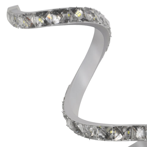 Kristallen wandlamp, 18W LED-wandlamp voor binnen, Scandinavische kristallen wandlamp decoratie voor slaapkamer, nachtkastje, koel wit
