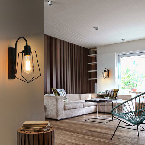 Vintage wandlamp voor binnen, E27 industriële wandlamp ganglicht voor bar, geschikt voor slaapkamers, restaurants, cafés, gangen